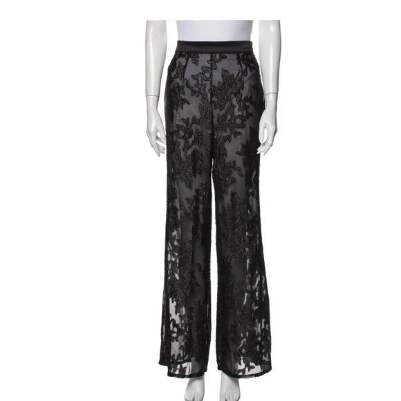 LPA Patterned Sheer Wide Leg Pants Size: S - Picture 1 of 3